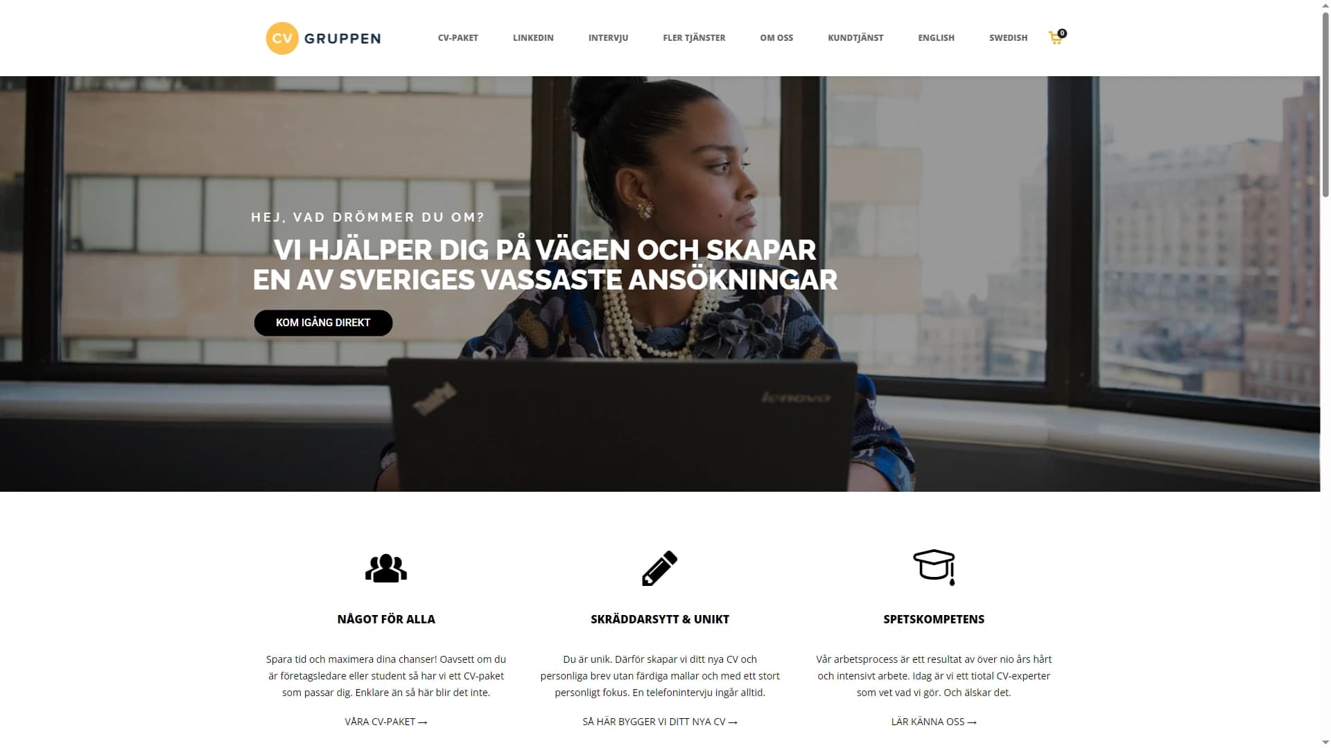 CV Gruppen med CV-paket, personlig process och expertstöd