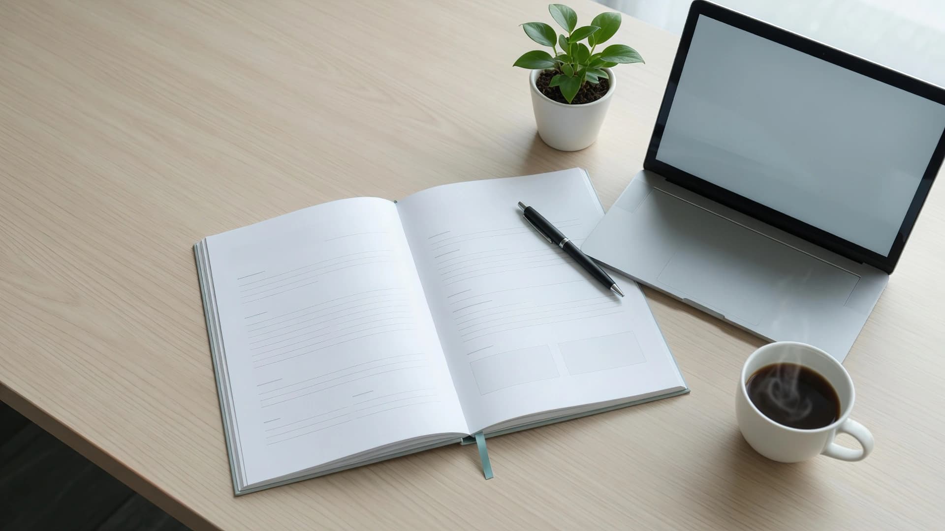 Öppet landskap i mjukt dagsljus